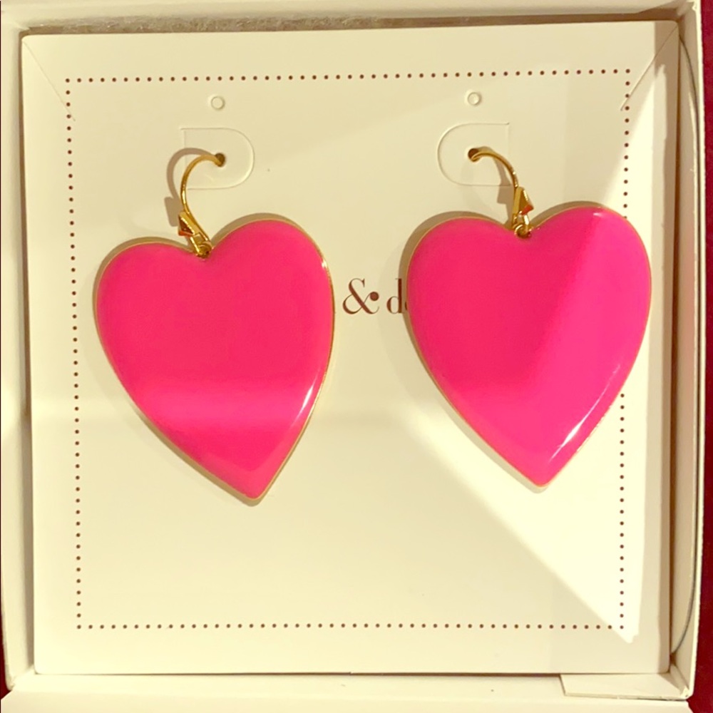Stella and Dot Amore Heart Earrings